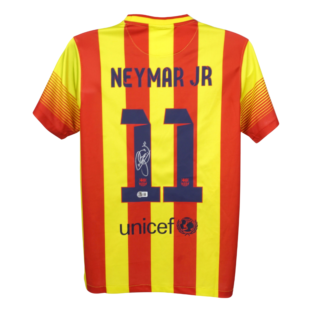 Neymar Jr Signed FC Barcelona Away Soccer Jersey #11 with Beckett COA
